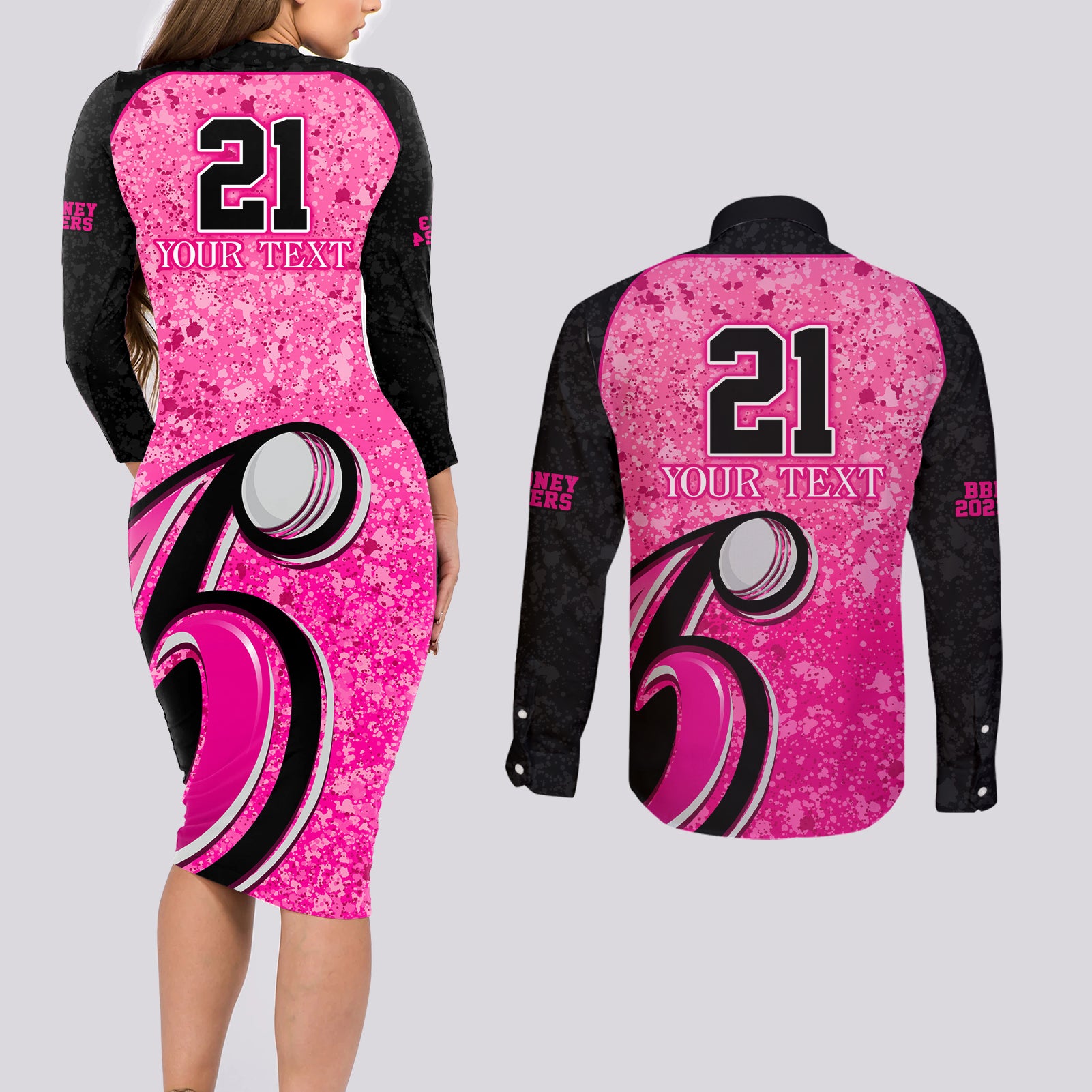 sydney-sixers-custom-couples-matching-long-sleeve-bodycon-dress-and-long-sleeve-button-shirt-bbl-cricket-team-2024