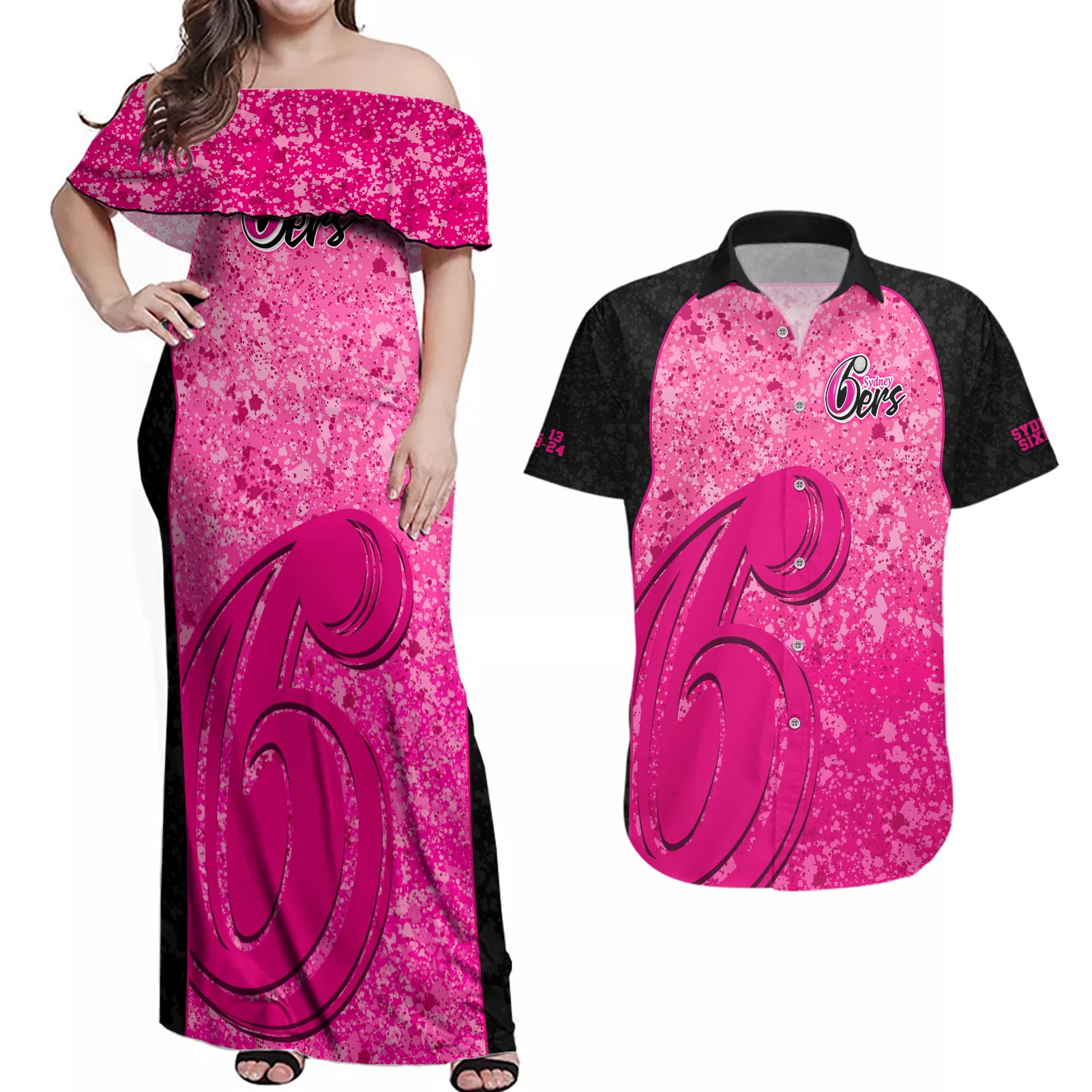 sydney-sixers-custom-couples-matching-off-shoulder-maxi-dress-and-hawaiian-shirt-bbl-cricket-team-2024