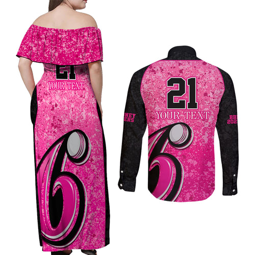 sydney-sixers-custom-couples-matching-off-shoulder-maxi-dress-and-long-sleeve-button-shirt-bbl-cricket-team-2024