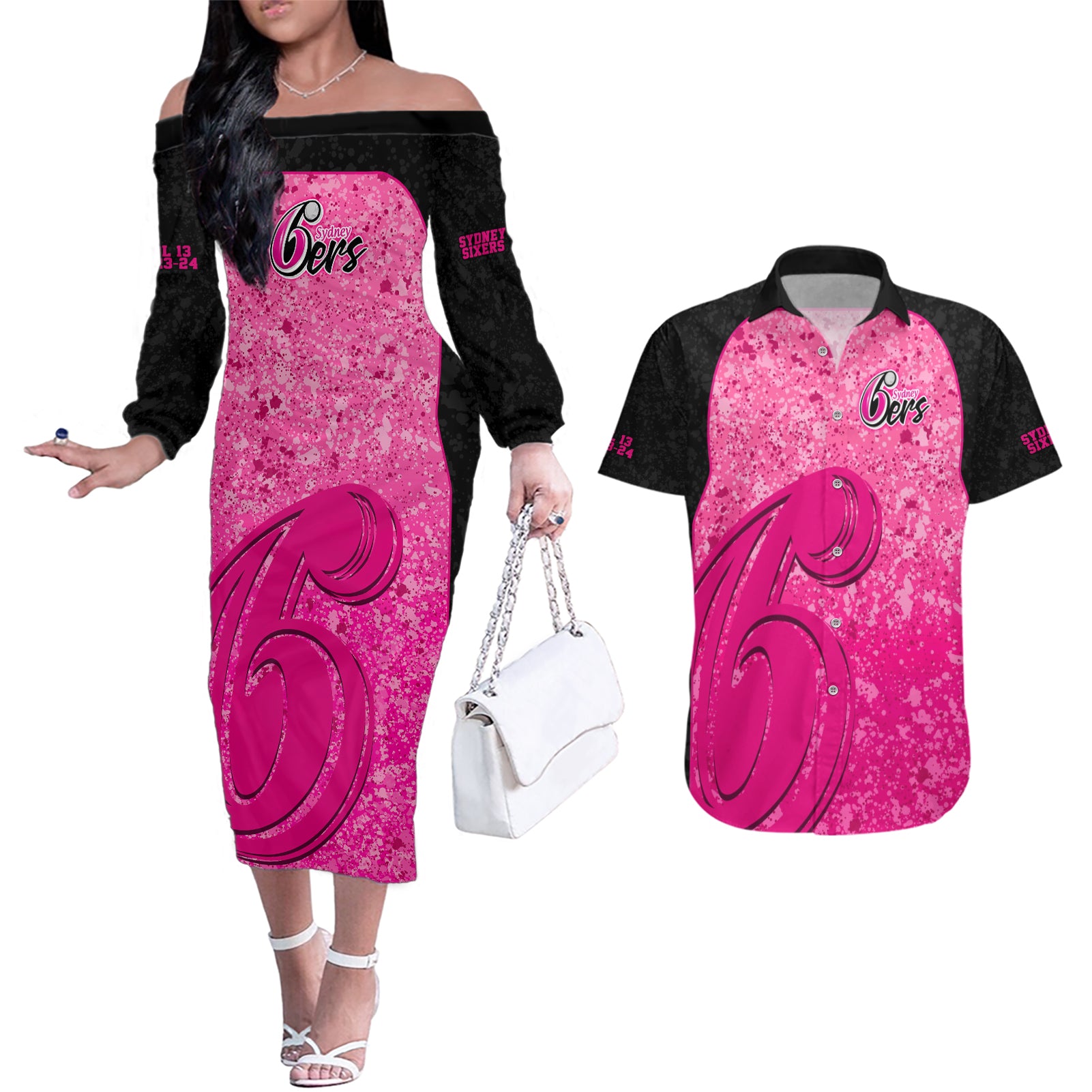 sydney-sixers-custom-couples-matching-off-the-shoulder-long-sleeve-dress-and-hawaiian-shirt-bbl-cricket-team-2024