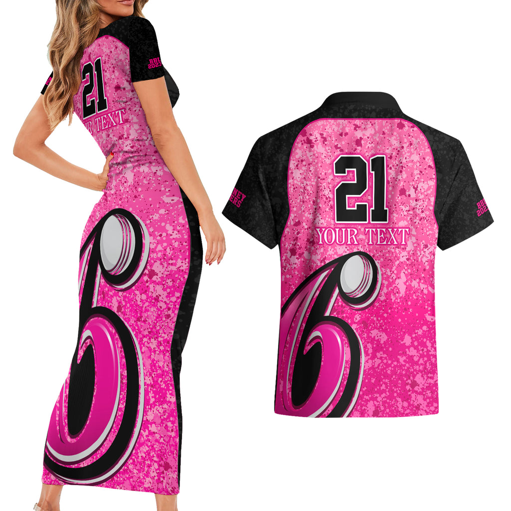 sydney-sixers-custom-couples-matching-short-sleeve-bodycon-dress-and-hawaiian-shirt-bbl-cricket-team-2024
