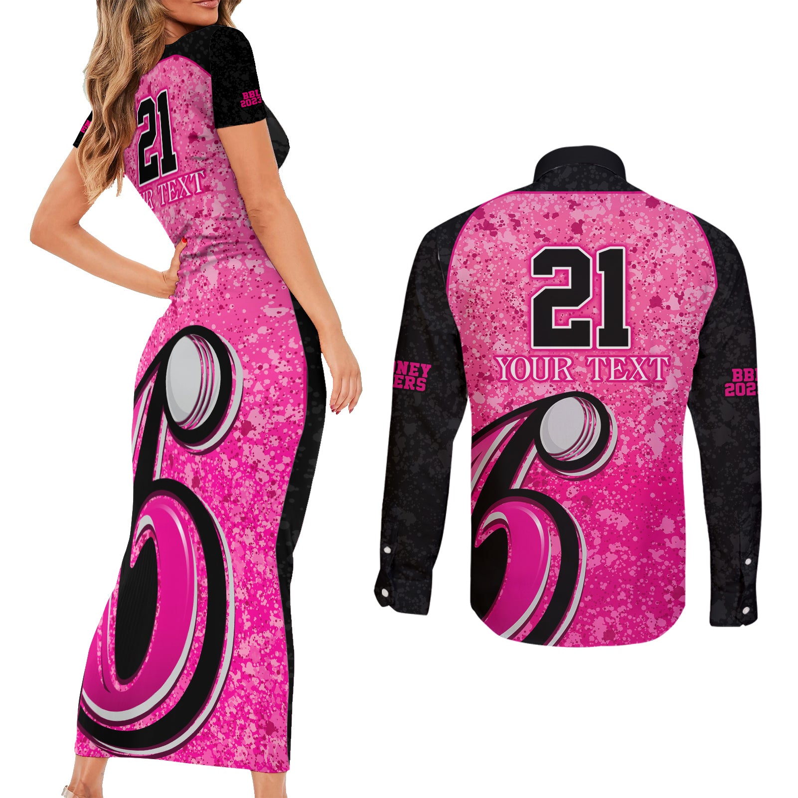 sydney-sixers-custom-couples-matching-short-sleeve-bodycon-dress-and-long-sleeve-button-shirt-bbl-cricket-team-2024