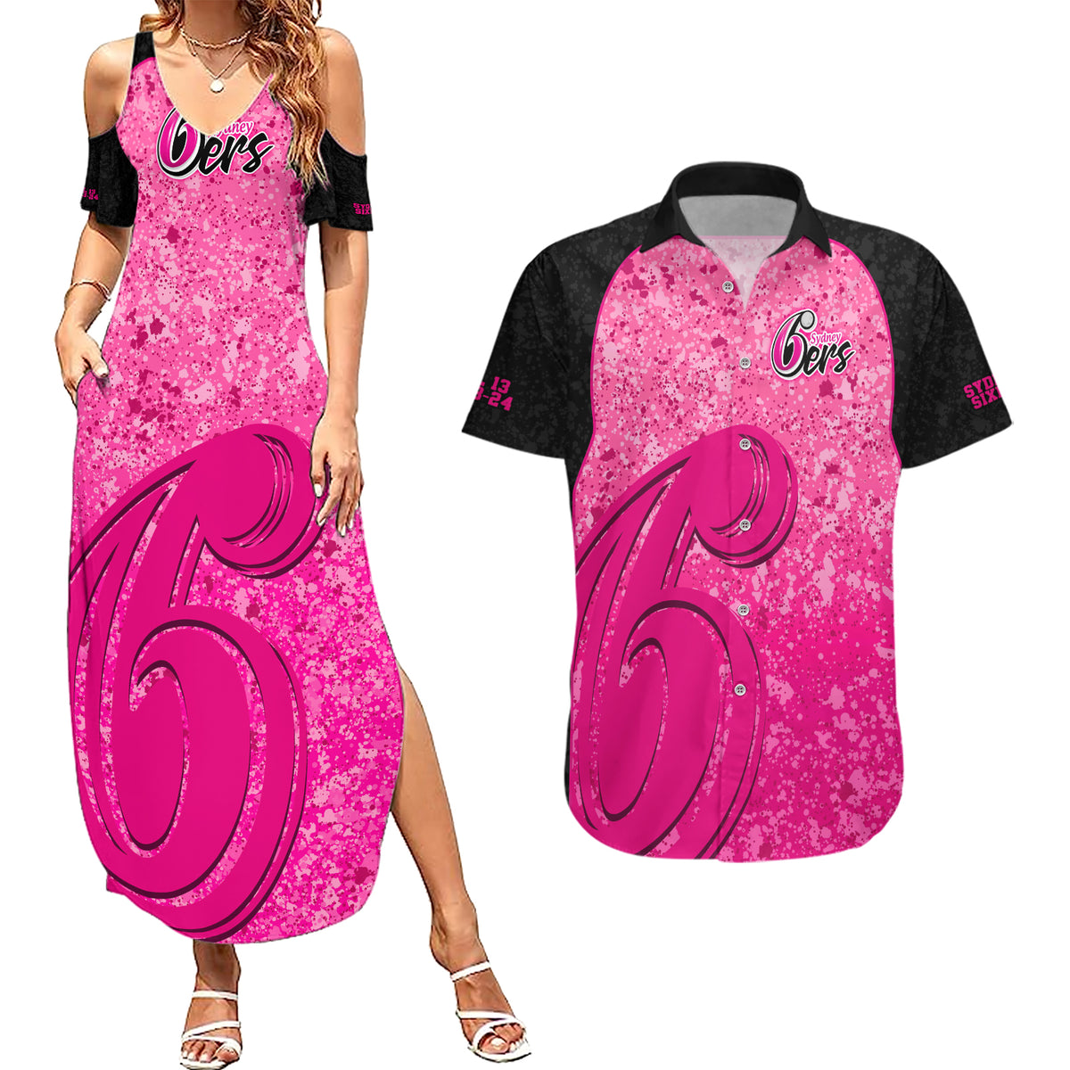 sydney-sixers-custom-couples-matching-summer-maxi-dress-and-hawaiian-shirt-bbl-cricket-team-2024