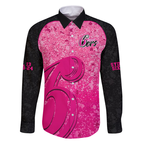 sydney-sixers-custom-family-matching-short-sleeve-bodycon-dress-and-hawaiian-shirt-bbl-cricket-team-2024