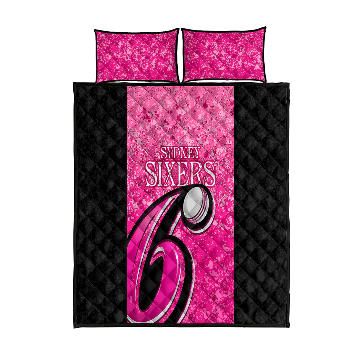 sydney-sixers-custom-quilt-bed-set-bbl-cricket-team-2024