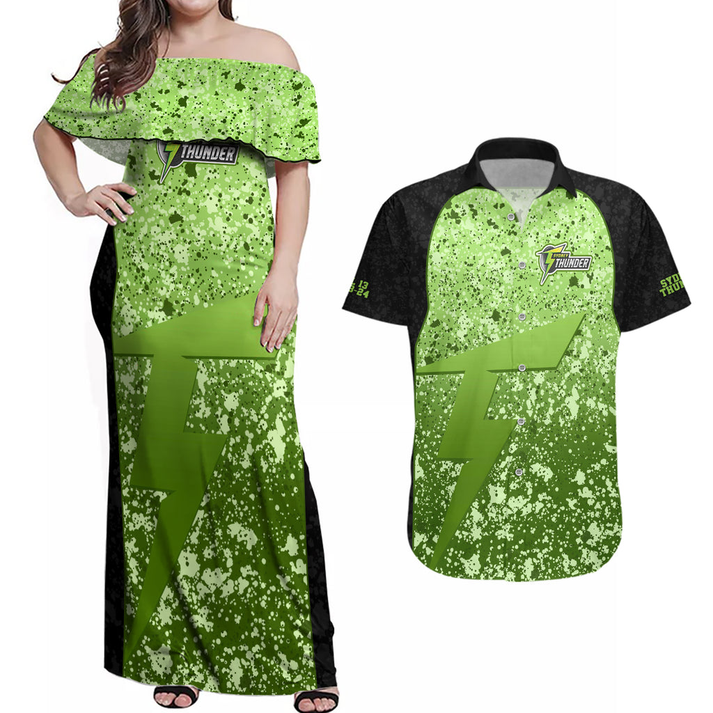 sydney-thunder-custom-couples-matching-off-shoulder-maxi-dress-and-hawaiian-shirt-bbl-cricket-team-2024