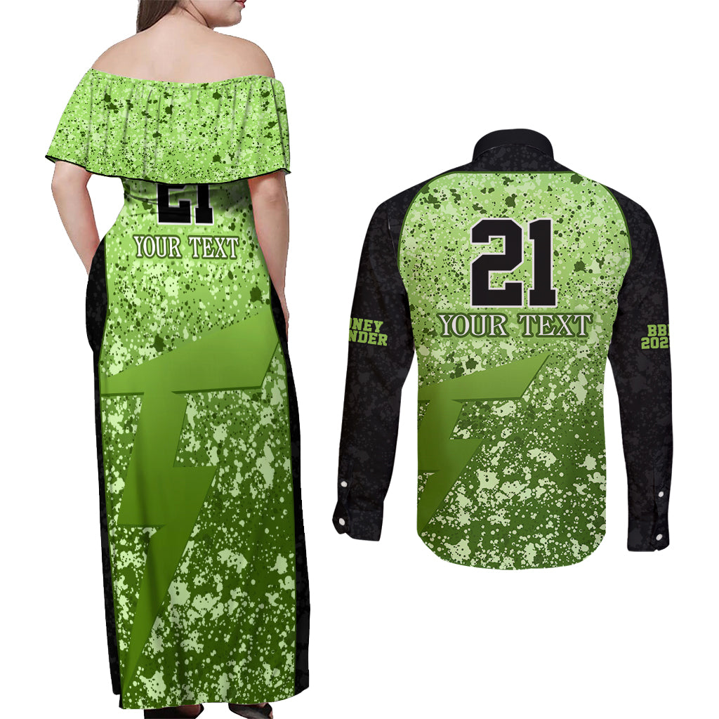 sydney-thunder-custom-couples-matching-off-shoulder-maxi-dress-and-long-sleeve-button-shirt-bbl-cricket-team-2024