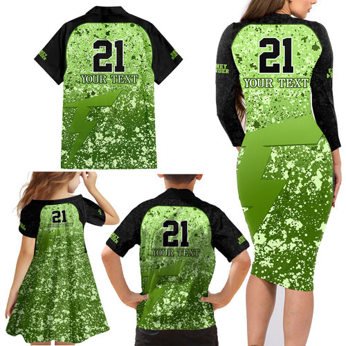 sydney-thunder-custom-family-matching-long-sleeve-bodycon-dress-and-hawaiian-shirt-bbl-cricket-team-2024