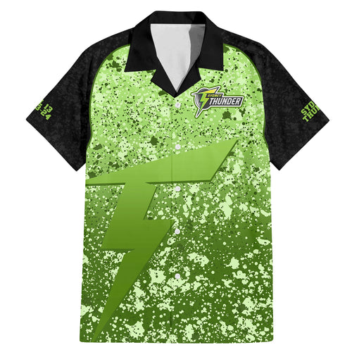 sydney-thunder-custom-family-matching-mermaid-dress-and-hawaiian-shirt-bbl-cricket-team-2024
