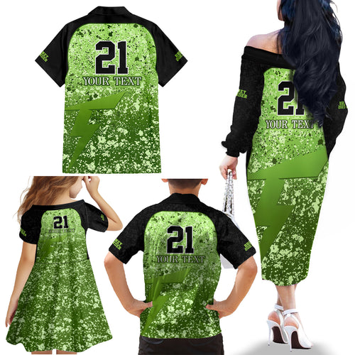 sydney-thunder-custom-family-matching-off-shoulder-long-sleeve-dress-and-hawaiian-shirt-bbl-cricket-team-2024