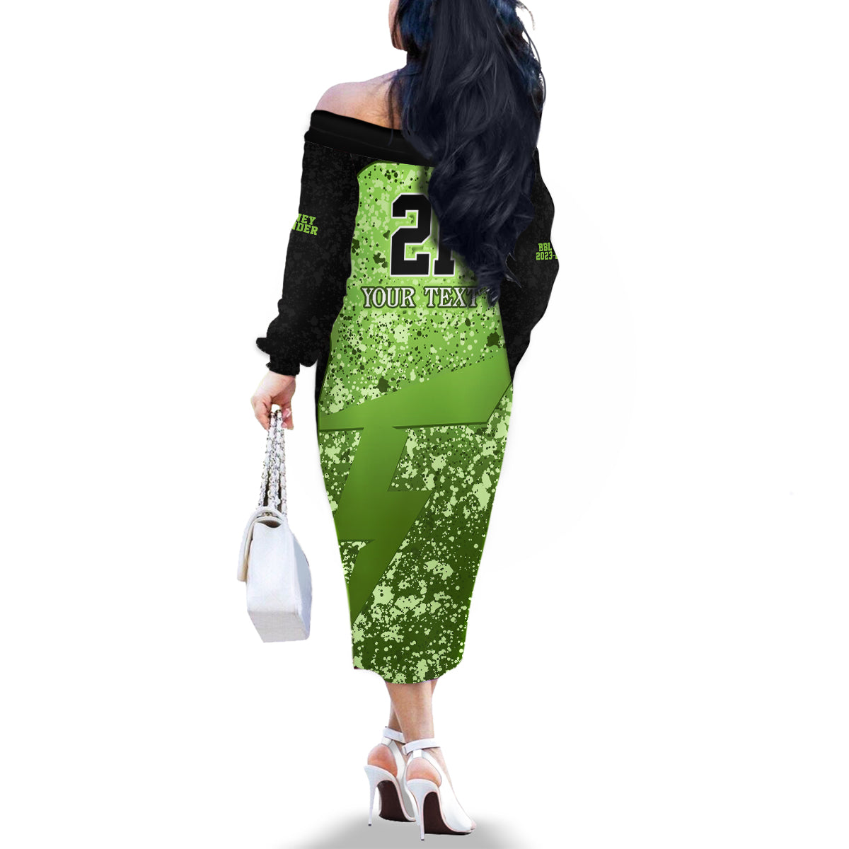sydney-thunder-custom-family-matching-off-shoulder-long-sleeve-dress-and-hawaiian-shirt-bbl-cricket-team-2024