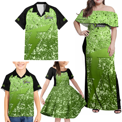 sydney-thunder-custom-family-matching-off-shoulder-maxi-dress-and-hawaiian-shirt-bbl-cricket-team-2024