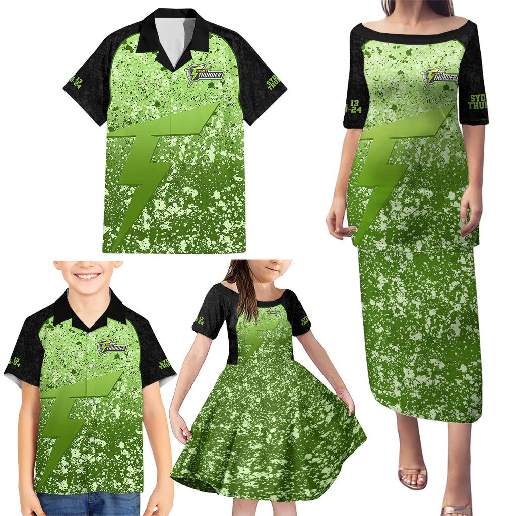 sydney-thunder-custom-family-matching-puletasi-dress-and-hawaiian-shirt-bbl-cricket-team-2024
