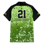 sydney-thunder-custom-family-matching-short-sleeve-bodycon-dress-and-hawaiian-shirt-bbl-cricket-team-2024