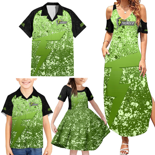 sydney-thunder-custom-family-matching-summer-maxi-dress-and-hawaiian-shirt-bbl-cricket-team-2024