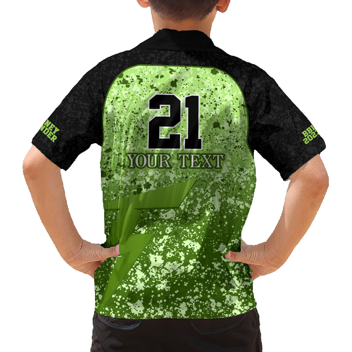 sydney-thunder-custom-family-matching-tank-maxi-dress-and-hawaiian-shirt-bbl-cricket-team-2024