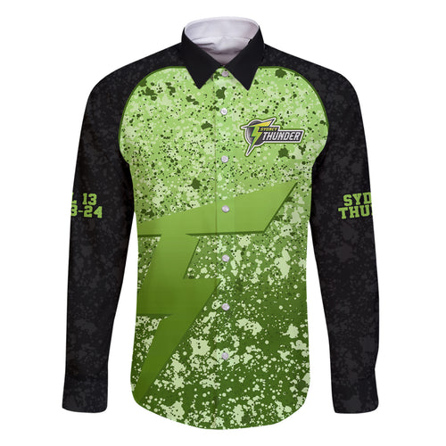 sydney-thunder-custom-family-matching-tank-maxi-dress-and-hawaiian-shirt-bbl-cricket-team-2024