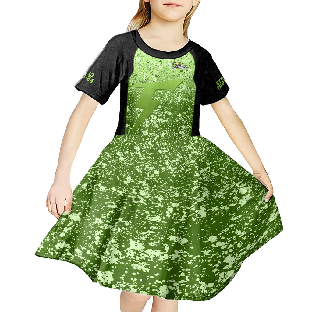 sydney-thunder-custom-kid-short-sleeve-dress-bbl-cricket-team-2024
