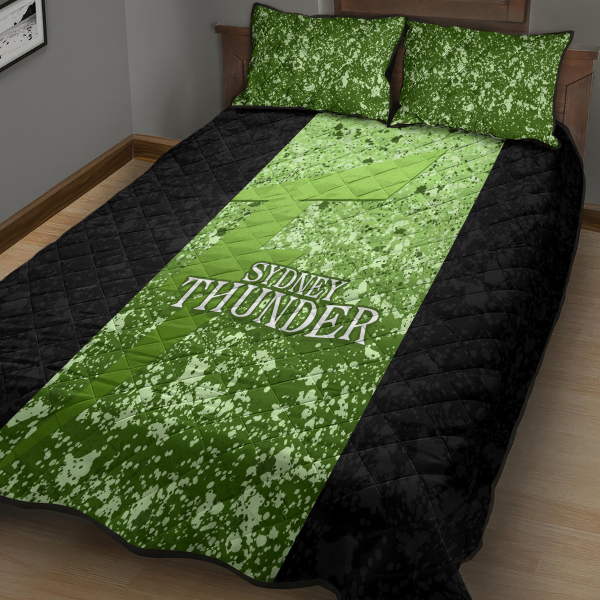 sydney-thunder-custom-quilt-bed-set-bbl-cricket-team-2024