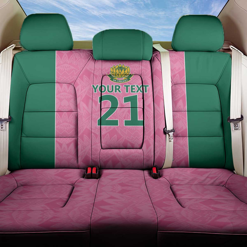 Pink South Africa Cricket Custom Back Car Seat Cover Proteas Be Way Pink