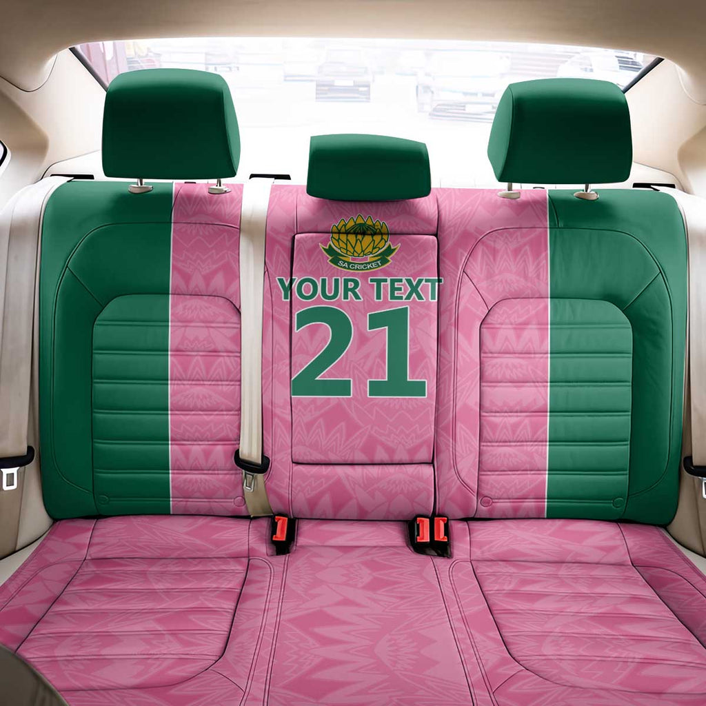 Pink South Africa Cricket Custom Back Car Seat Cover Proteas Be Way Pink