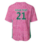 Pink South Africa Cricket Custom Baseball Jersey Proteas Be Way Pink