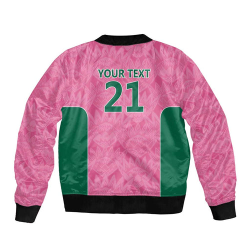 Pink South Africa Cricket Custom Bomber Jacket Proteas Be Way Pink