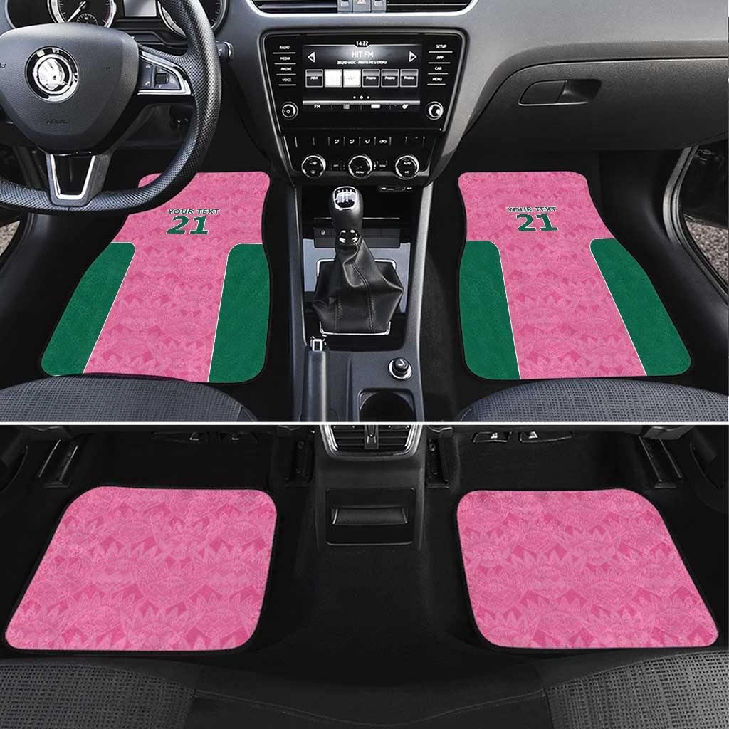 Pink South Africa Cricket Custom Car Mats Proteas Be Way Pink