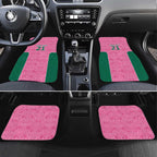 Pink South Africa Cricket Custom Car Mats Proteas Be Way Pink