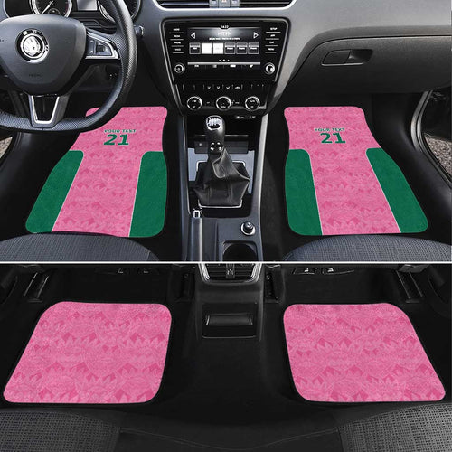 Pink South Africa Cricket Custom Car Mats Proteas Be Way Pink