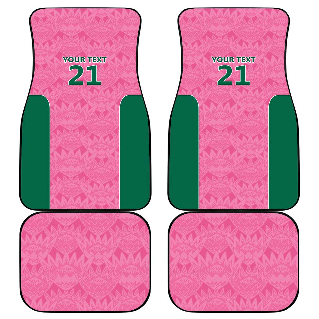 Pink South Africa Cricket Custom Car Mats Proteas Be Way Pink