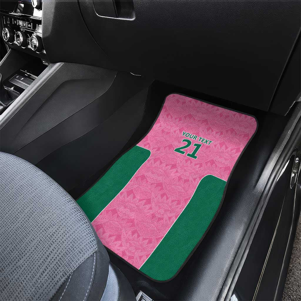 Pink South Africa Cricket Custom Car Mats Proteas Be Way Pink
