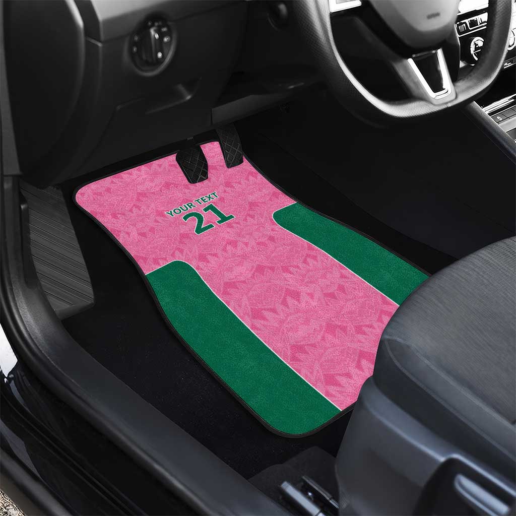 Pink South Africa Cricket Custom Car Mats Proteas Be Way Pink