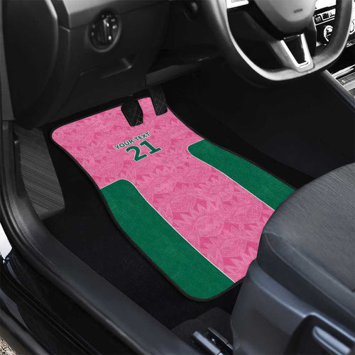 Pink South Africa Cricket Custom Car Mats Proteas Be Way Pink