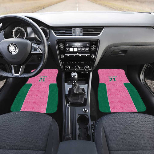 Pink South Africa Cricket Custom Car Mats Proteas Be Way Pink