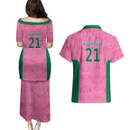 Pink South Africa Cricket Custom Couples Matching Puletasi and Hawaiian Shirt Proteas Be Way Pink