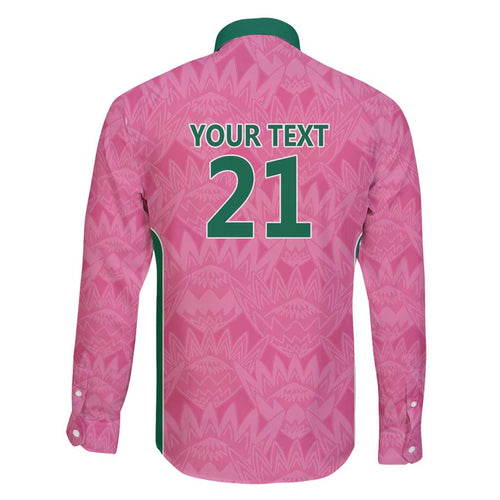 Pink South Africa Cricket Custom Family Matching Off Shoulder Short Dress and Hawaiian Shirt Proteas Be Way Pink