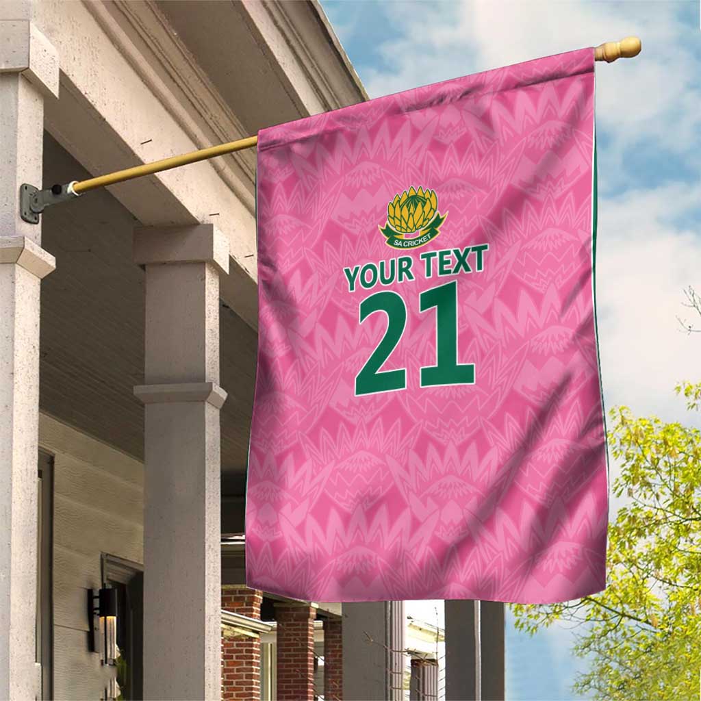 Pink South Africa Cricket Custom Garden Flag Proteas Be Way Pink