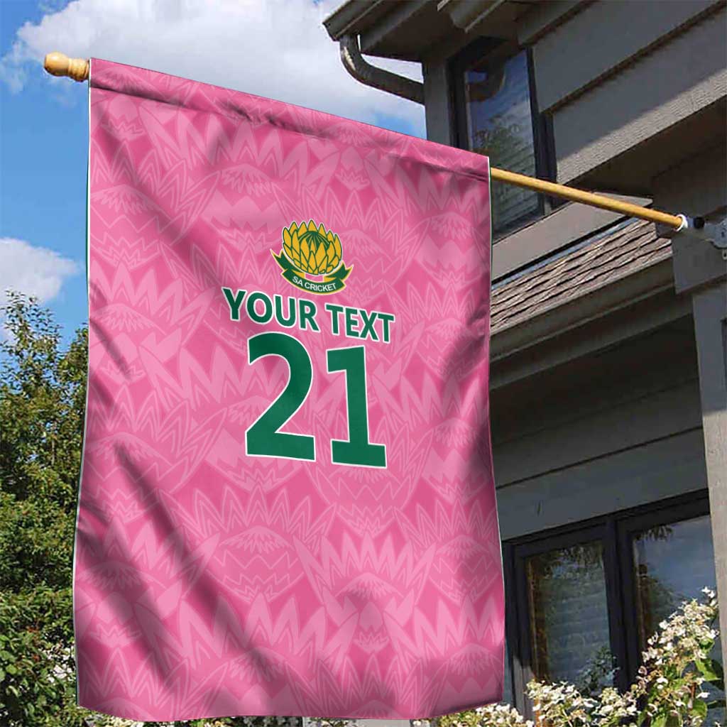 Pink South Africa Cricket Custom Garden Flag Proteas Be Way Pink