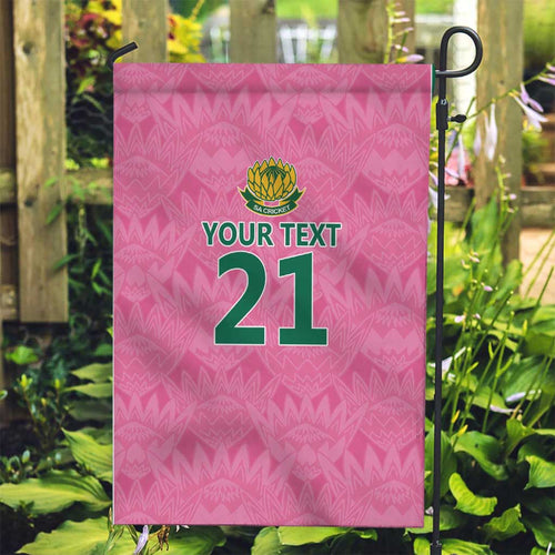 Pink South Africa Cricket Custom Garden Flag Proteas Be Way Pink