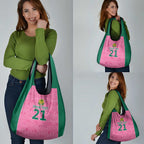 Pink South Africa Cricket Custom Grocery Bag Proteas Be Way Pink
