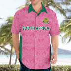 Pink South Africa Cricket Custom Hawaiian Shirt Proteas Be Way Pink