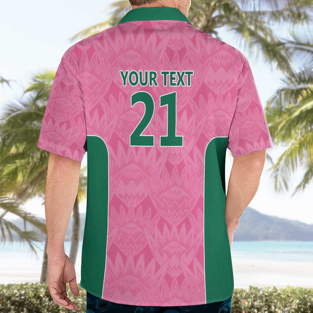 Pink South Africa Cricket Custom Hawaiian Shirt Proteas Be Way Pink
