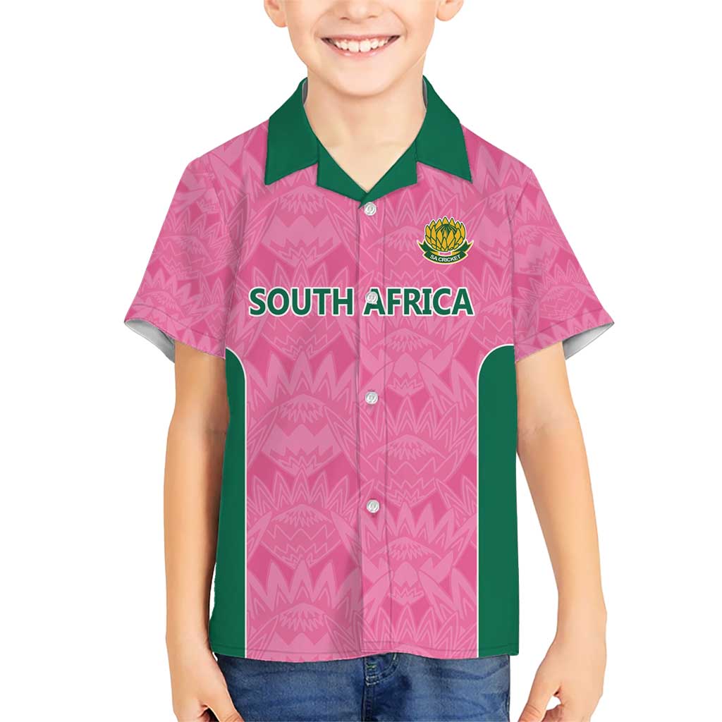 Pink South Africa Cricket Custom Hawaiian Shirt Proteas Be Way Pink
