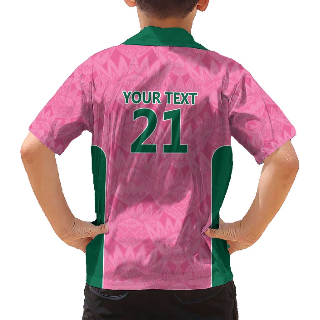 Pink South Africa Cricket Custom Hawaiian Shirt Proteas Be Way Pink