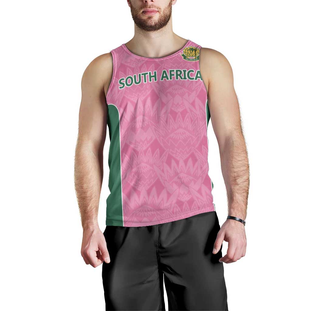 Pink South Africa Cricket Custom Men Tank Top Proteas Be Way Pink