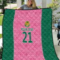 Pink South Africa Cricket Custom Quilt Proteas Be Way Pink