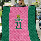 Pink South Africa Cricket Custom Quilt Proteas Be Way Pink