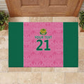Pink South Africa Cricket Custom Rubber Doormat Proteas Be Way Pink