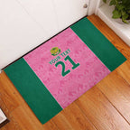 Pink South Africa Cricket Custom Rubber Doormat Proteas Be Way Pink